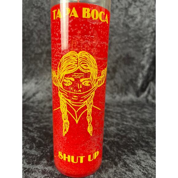 Red Shut Up 7-Day Spiritual Candle, Tapa Boca - Picture 2 of 4